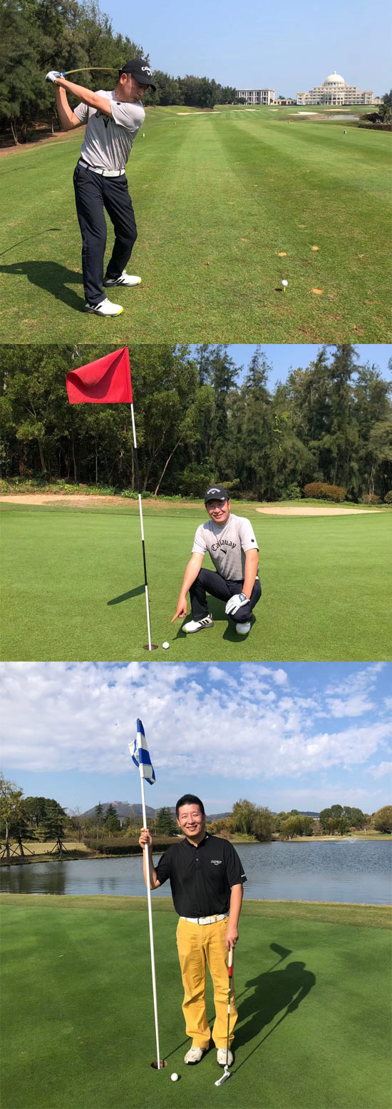 Sam非常热爱打高尔夫球