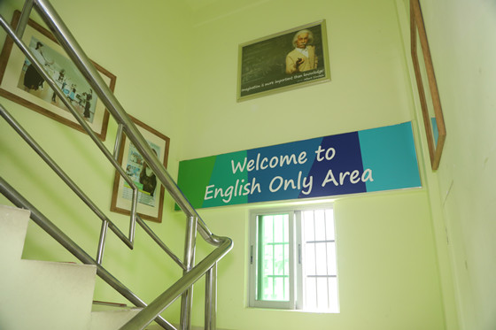 平和英语校区一角